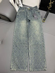 Monogram Wide-Leg Denim