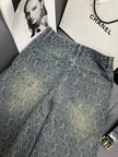 Monogram Wide-Leg Denim