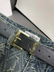Monogram Wide-Leg Denim