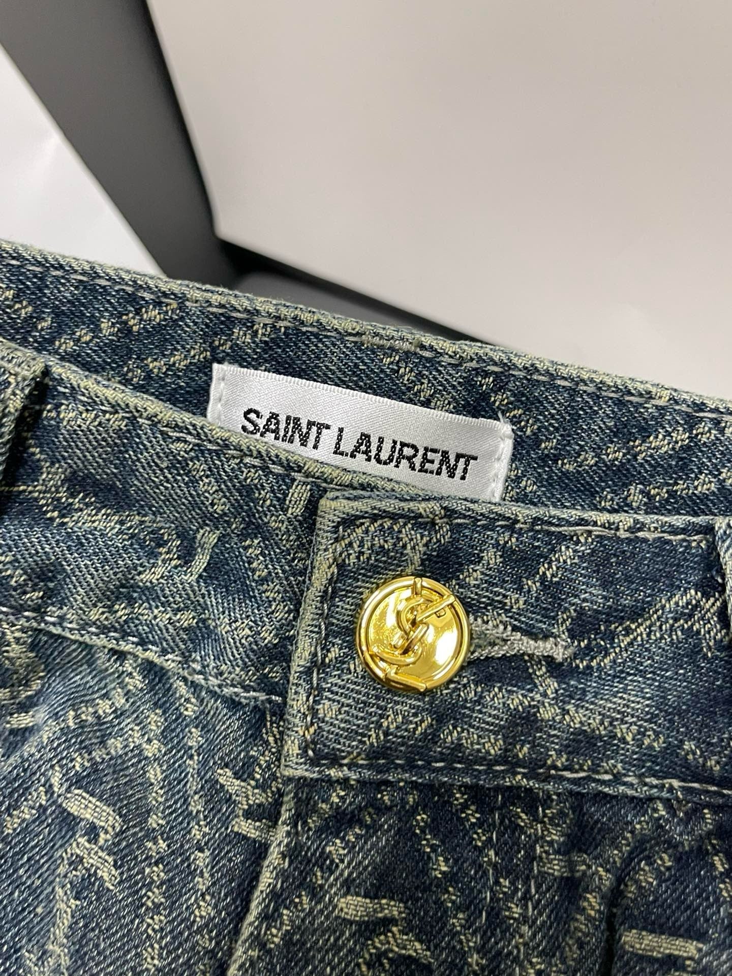 Monogram Wide-Leg Denim