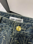 Monogram Wide-Leg Denim