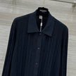 Cable Knit Button-Up Polo