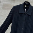 Cable Knit Button-Up Polo