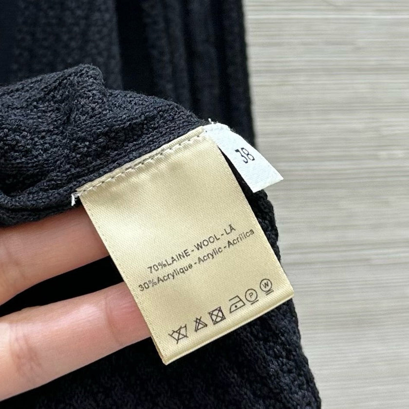 Cable Knit Button-Up Polo