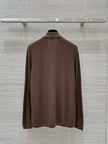Cable Knit Button-Up Polo