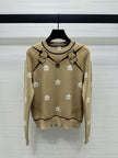 Equestrian Motif Knit Sweater