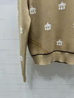 Equestrian Motif Knit Sweater