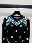 Equestrian Motif Knit Sweater