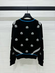 Equestrian Motif Knit Sweater