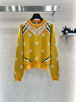 Equestrian Motif Knit Sweater
