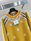 Equestrian Motif Knit Sweater