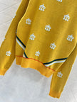 Equestrian Motif Knit Sweater
