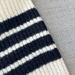 Ribbed Stripe Sleeve Cardigan