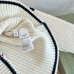 Ribbed Stripe Sleeve Cardigan