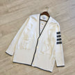 Classic Stripe Button Cardigan