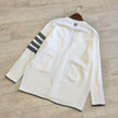 Classic Stripe Button Cardigan