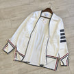 Classic Stripe Button Cardigan