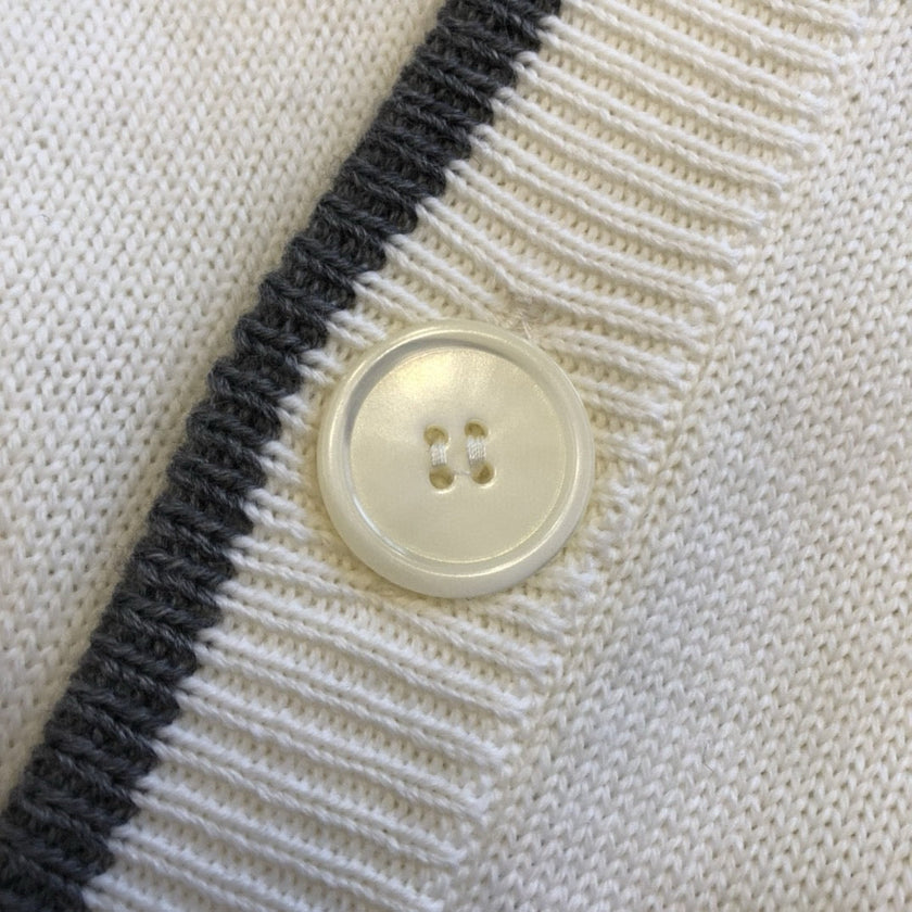 Classic Stripe Button Cardigan