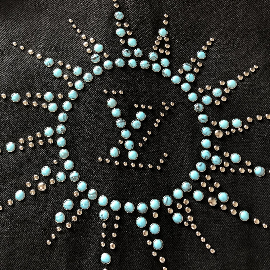 Studded Star Embellished Jacket