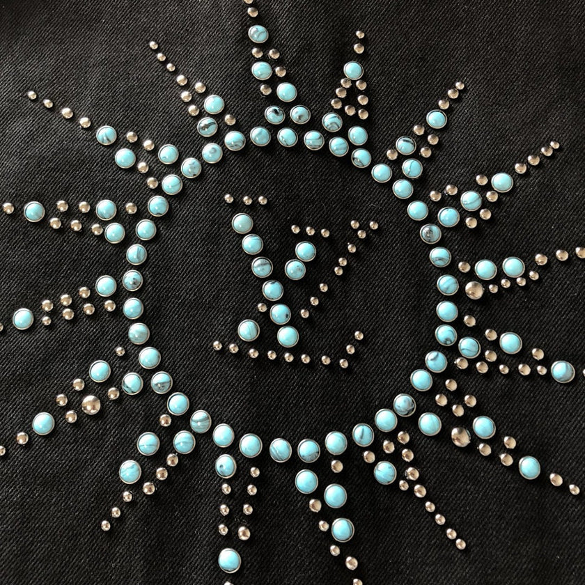 Studded Star Embellished Jacket