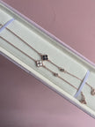 Dainty rose gold clover bracelet S925