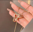 Twin hearts necklace