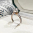 Sterling Silver Moissanite Ribbon Bow Ring – 1 Carat