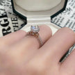 Sterling Silver Moissanite Ribbon Bow Ring – 1 Carat