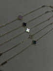 Single clover stamps dainty bracelet