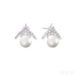 925 Sterling Silver Ice Queen Pearl Stud Earrings Arianna