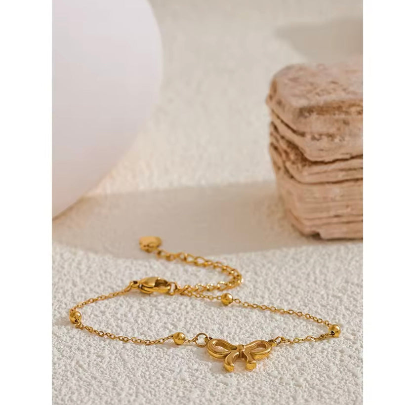 Mini bow dainty bracelet