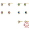 18K Yellow Gold Plated Surgical Stainless Steel Stud Earrings