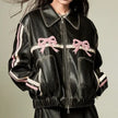 Bow Leather jacket
