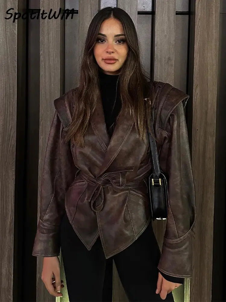 Faux Leather Jacket