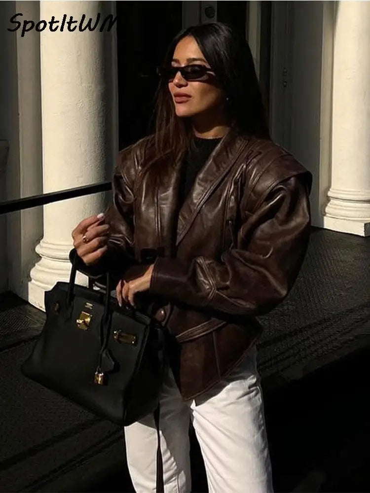 Faux Leather Jacket