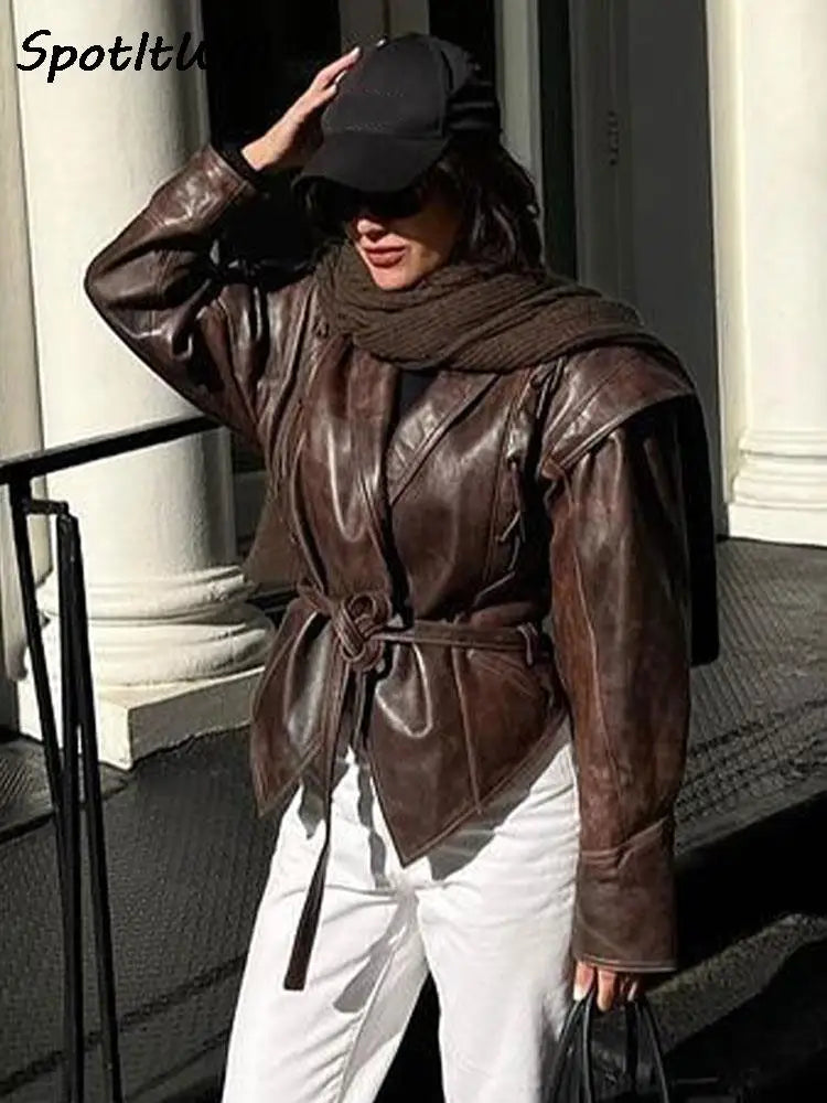 Faux Leather Jacket