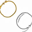 Rope bracelet stackable
