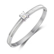 LUX diamond mother of pearl silver cuff