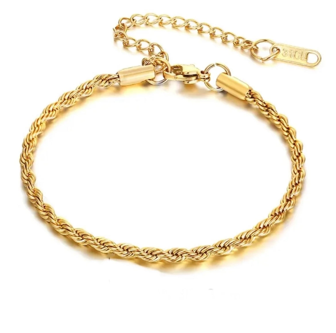 Rope bracelet stackable