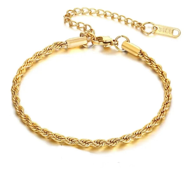 Rope bracelet stackable