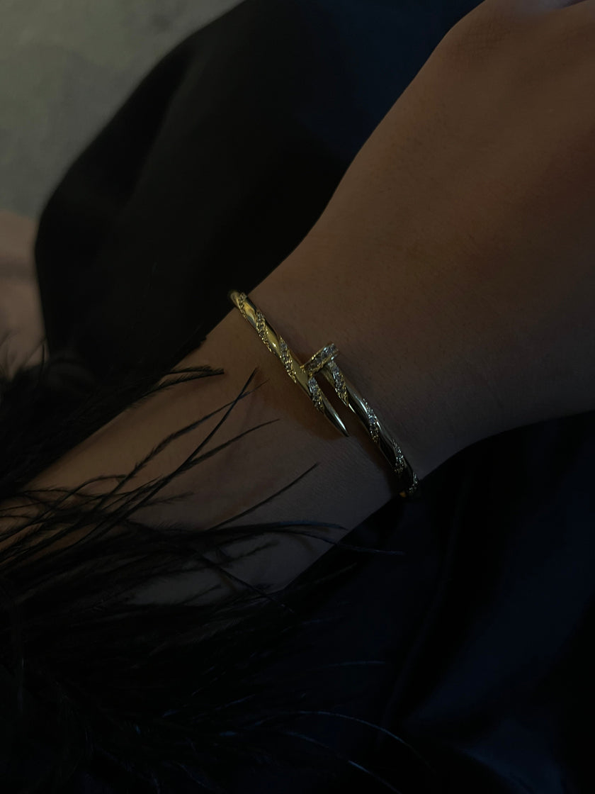 Nail bangle cuff