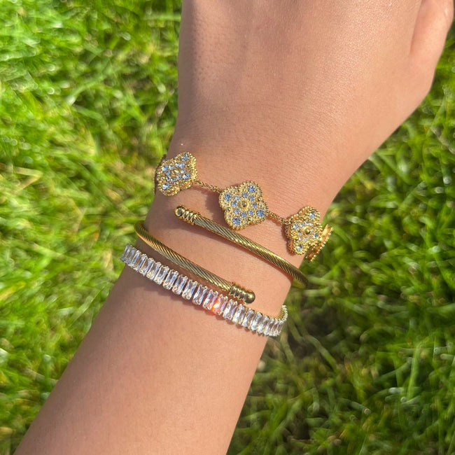 Zala Wrap Around Bracelet (Gold Plated)