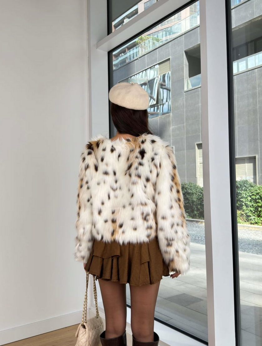Snow Leopard Fur Coat