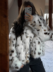 Snow Leopard Fur Coat