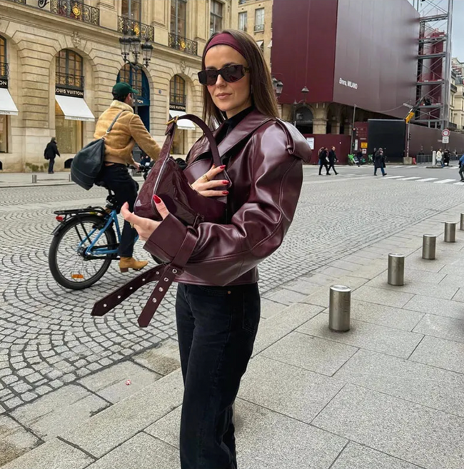 Cherry Bomb Leather Jacket