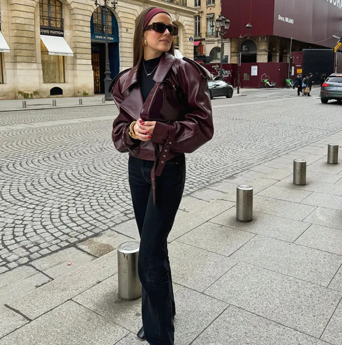 Cherry Bomb Leather Jacket