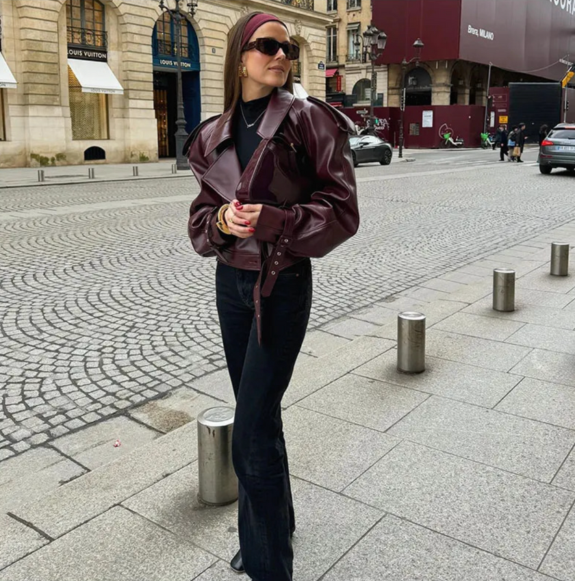 Cherry Bomb Leather Jacket
