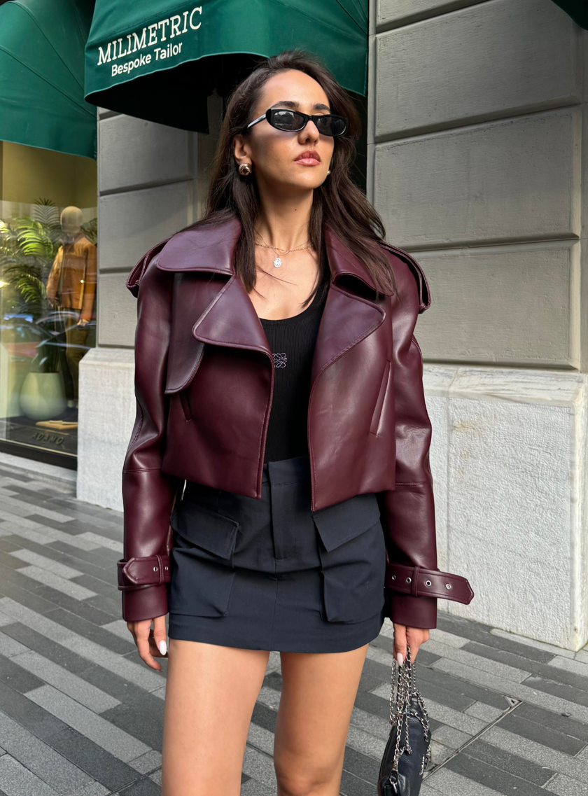 Cherry Bomb Leather Jacket
