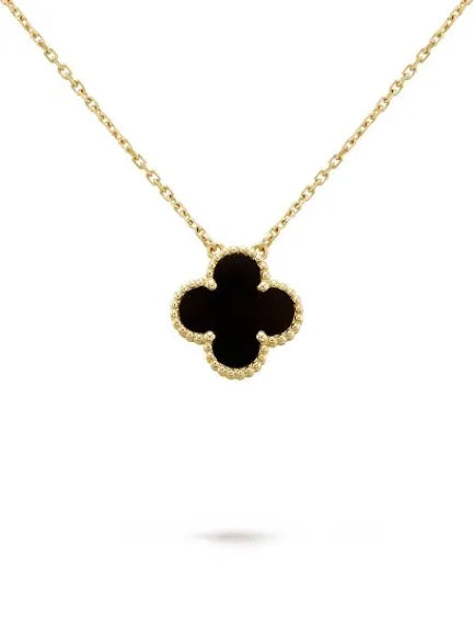 Flower stamp necklace