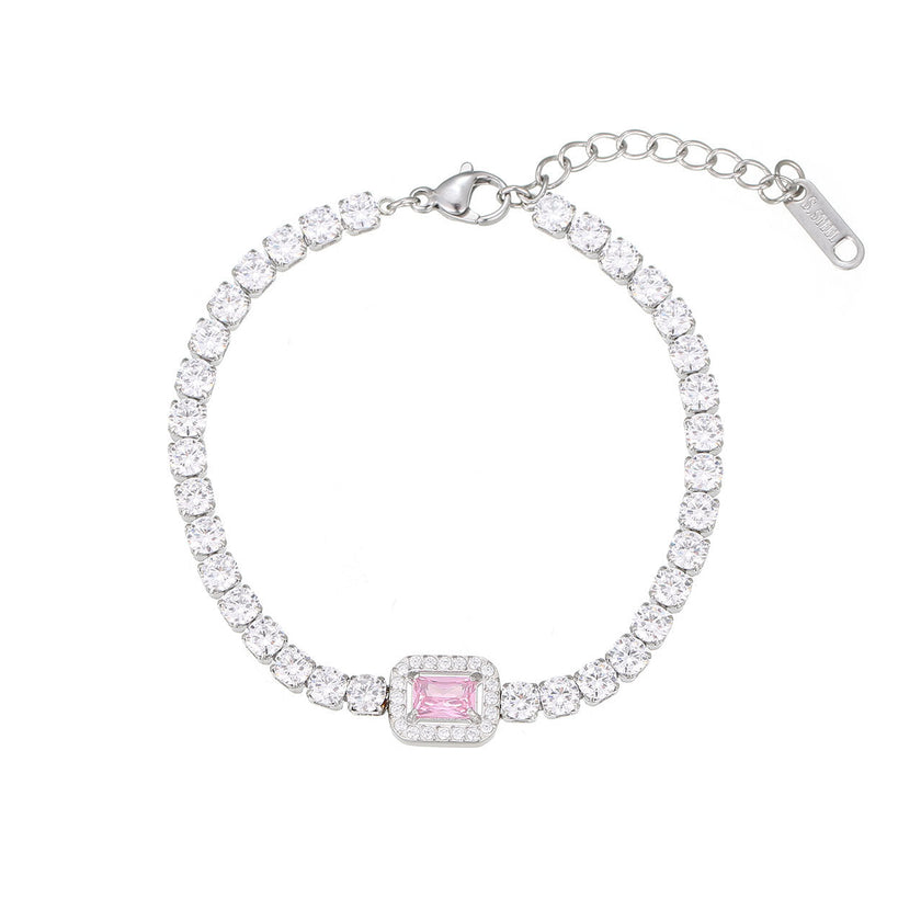 Jasmina pink diamond bracelet